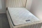 Luxury Wing Plush Panel Bed Frame Available In Double King Size