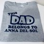 This Dad Belongs To Personalized Names Dad T-shirt Tee Top Shirt For Fathers Day Image 2