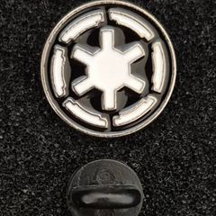 Star wars,  imperial logo ,  pin back badge.
