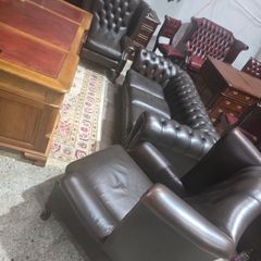 3+1+1 antique chesterfield