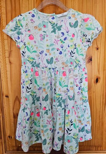 M&S Girls Summer Colourful Dress 6-7 Years