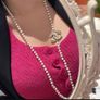 Long pearl necklace Image 3