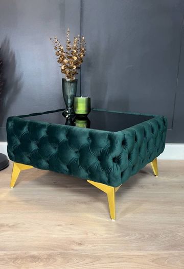 Chester coffee table with glass