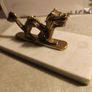 Vintage Brass Dragon on plinth of marble Image 10