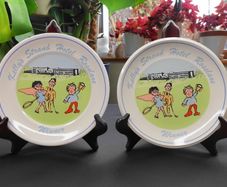 Pair of Vintage Kelly's Strand Hotel Rosslare "Winner" Plates