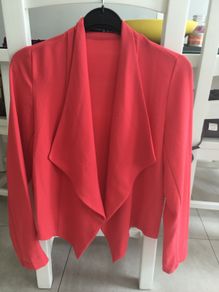 ladies pink waterfall jacket. Size 8