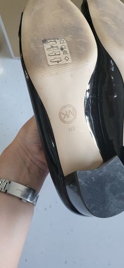MICHAEL KORS Pauline black patent pumps Sz 7UK - Rrp 160 (New)