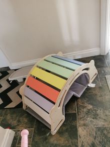 Arched Climbing Frame and swing  with Cushion