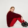 Zara destroyed ripped raw hem red skinny jeans size 6 BNWT Image 5