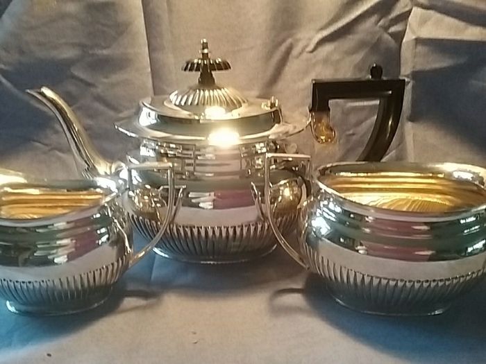 Three Piece Silver Plated EPNS Teaset