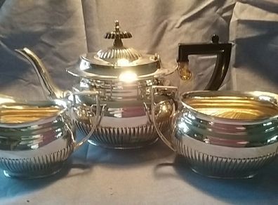 Three Piece Silver Plated EPNS Teaset