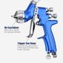 BRAND NEW EU US Stock HVLP Spray Gun Painting Varnishes for Painting Control 1.3mm Gravity Feed Paint Gun with 600milliliter Plastic Cup Image 10