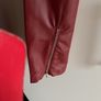 Zara Red  Leatherette Trousers Size 14 Image 5
