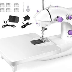 Sewing Machine, Adjustable 2-Speed Double Thread Sewing Machines,Portable Multifunctional Electric Sewing Machine for Beginners with Sewing Kit (FREE POSTAGE)