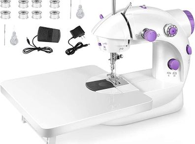 Sewing Machine, Adjustable 2-Speed Double Thread Sewing Machines,Portable Multifunctional Electric Sewing Machine for Beginners with Sewing Kit (FREE POSTAGE)