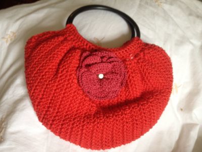 Handmade crochet bags hats and other items