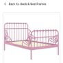 Kids extendable pink bed with mattress Image 4