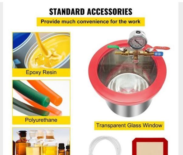 Refrigerant Vacuum Pump 3 Gallon Kit Vacuum Pump for Refrigerant Degassing