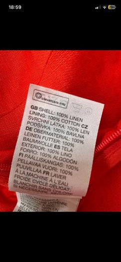 & Other Stories red linen jumpsuit