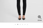 7 for All Mankind Black High Waist Glossy Coating Crystal Gunmetal Skinny Jeans Sz 26 (Fit 8UK) - Rrp 240 (New)