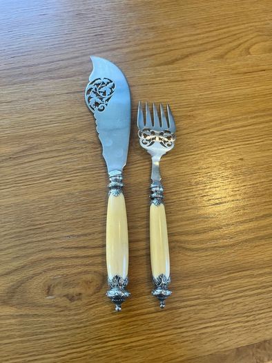 Antique Sheffield Fish Server