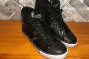 Champion Ladies/Boys/Mens UK6 EUR39 Black Faux Leather Hi tops   S-C