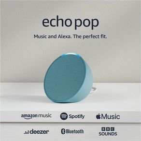 (Newest gen) | Full sound compact Wi-Fi and Bluetooth smart speaker with Alexa | Midnight Teal