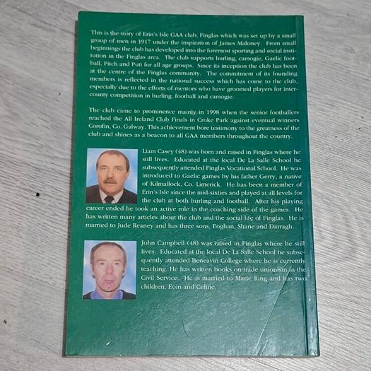A History of Erin's Isle GAA Club Finglas