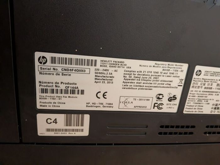 HP LaserJet Pro 200 Color MFP M276n All-in-One Printer