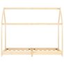 Kids Bed Frame Solid Pine Wood 90x200 cm Image 2