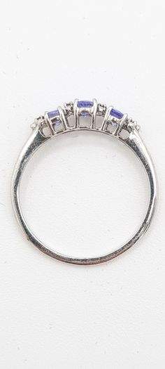 Vintage Sterling Silver And Tanzanite Ring