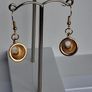 White & Gold Spotty Mini Teacup Drop Earrings Image 3