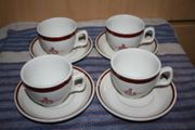 Vintage Steelite Royal Doulton Cup and Saucers Set of 4