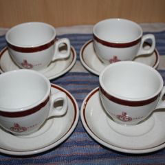 Vintage Steelite Royal Doulton Cup and Saucers Set of 4