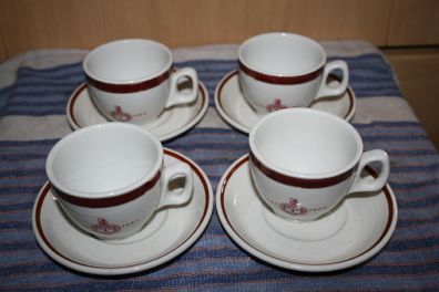 Vintage Steelite Royal Doulton Cup and Saucers Set of 4