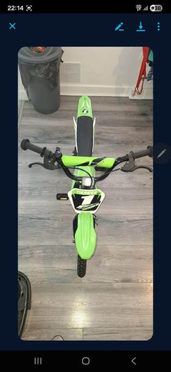 16 Inch Moto X Motocross- Style Bike Green