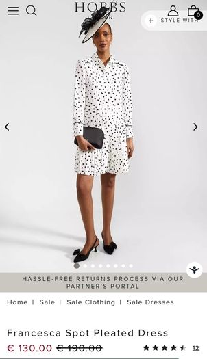 Hobbs dress worn once