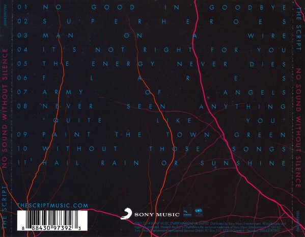 The Script "No Sound Without Silence" CD, Album
