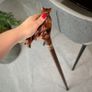 Unique Handmade Walking Stick, Collie Handle, Never Used Image 7