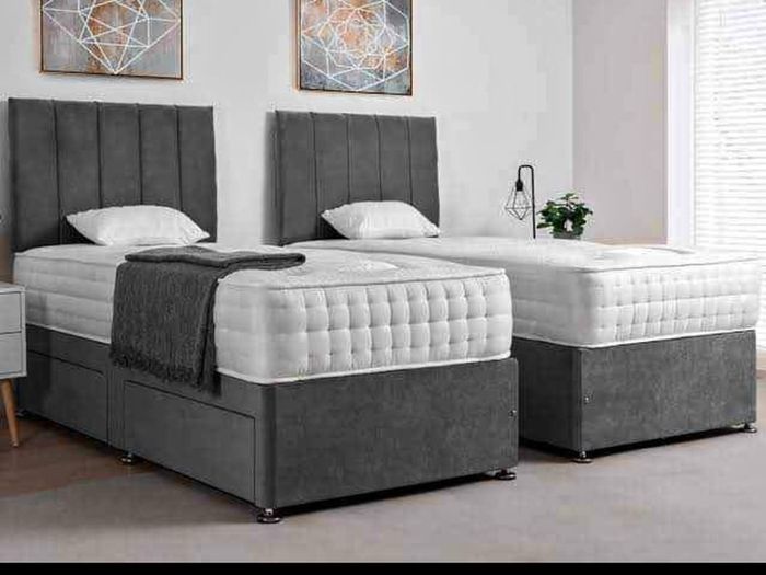 New Double, King And Superking Sizes Divan Beds Instock. Multiple Headboard Designs And Drawers Storage Available
