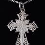 Sterling Silver Filigree Cross and Chain Image 4