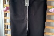 skirt Bnwt black below knee pencil skirt with zip front detail size 12