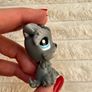 Hasbro Grey Schnauzer Littlest Pet Shop Dog 1393 approx. 5 cm. Used Please see photos Image 5