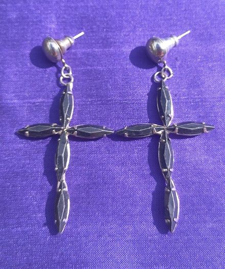 Vintage Cross Earrings