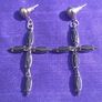 Vintage Cross Earrings Image 3