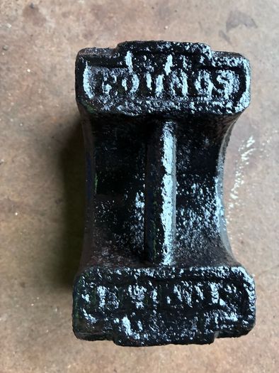 Antique 7 pound shop weight