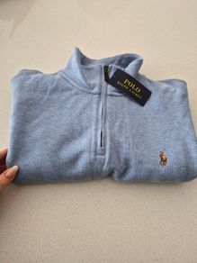 Ralph Lauren  1/4 zip mens long sleeve sweatshirt