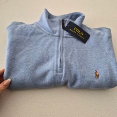 Ralph Lauren  1/4 zip mens long sleeve sweatshirt