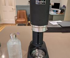 Aarke Carbonator Pro, Sparkling Water Maker with Glass Bottle, Matte Black Finish