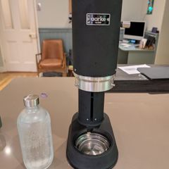 Aarke Carbonator Pro, Sparkling Water Maker with Glass Bottle, Matte Black Finish
